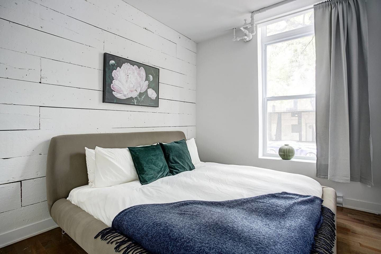 Bedroom 4, Spacious Industrial Loft in Le Plateau, Montréal
