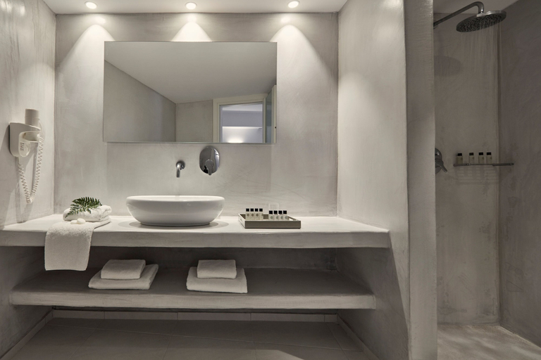 Bathroom 5, Santo Miramare Resort, South Aegean