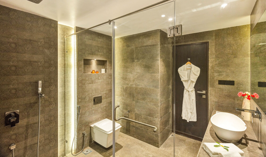 Bathroom, Athena Suites, Pune