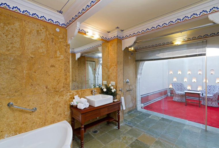 Bathroom 3, Hotel Castle Mandawa, Jhunjhunun