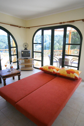 Bedroom, Thanasis Large Private Pool Walk to Beach Sea Views A C - 265, Ionian Islands