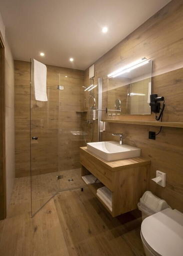 Bathroom, Steig-Alm Hotel, Westerwaldkreis