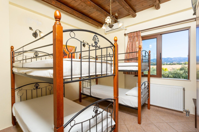 Bedroom 3, Villa Melina Private Pool Walk to Beach Sea Views A C Wifi Car Not Required - 1605, Crete