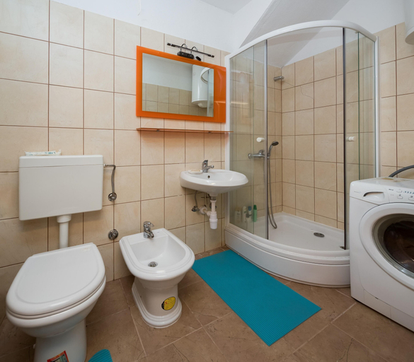 Bathroom 4, Spacious apt w Magnificent sea View & big Terrace, Dugi Rat