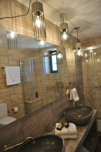 Bathroom 5, Villa Sirocos, Private eco pool, near the beach, Crete