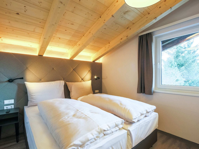 Bedroom 2, Stately Apartment on a Hotel in Kaprun With Sauna & Hot Tub, Zell am See