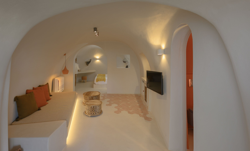 Bedroom 4, Elements Cave Suites, South Aegean
