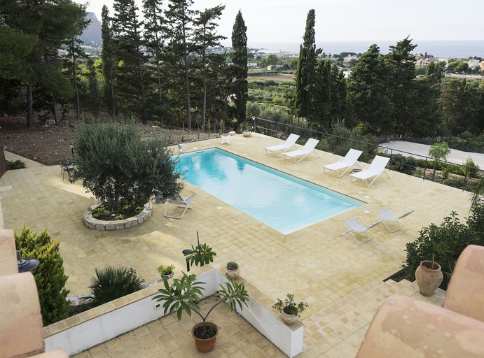 Aerial view, Casa Valderice, Trapani
