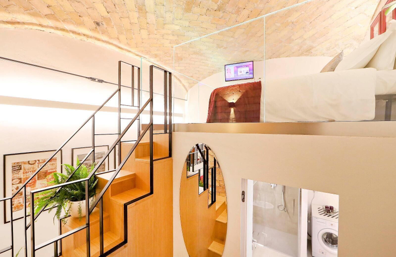 Bedroom 3, Trastevere Loft Scala, Rome