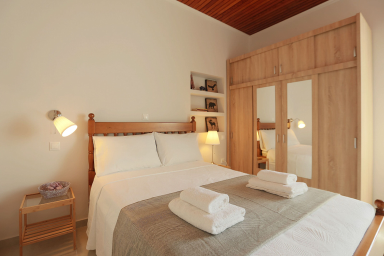 Bedroom 5, Splendid Views from a Cozy Cottage with a Garden Terrace, Attica