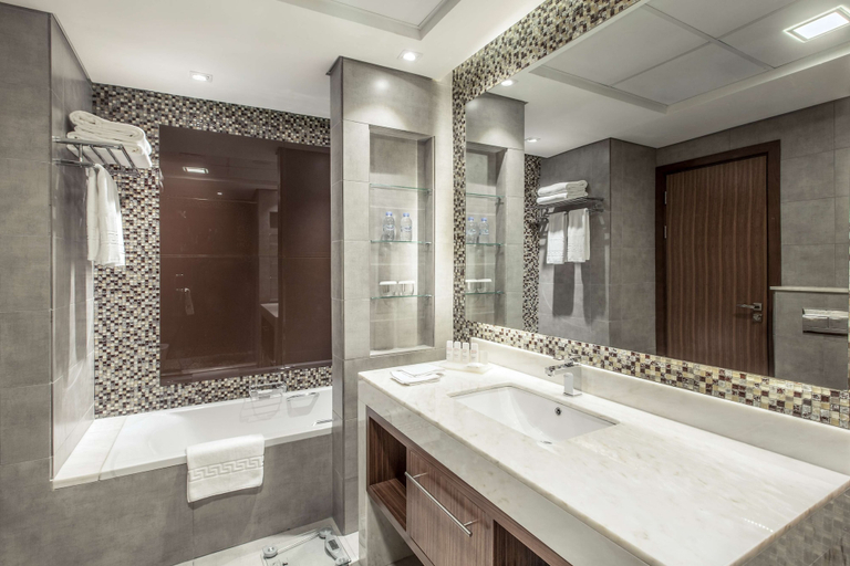 Bathroom 5, Radisson Blu Hotel Dubai Waterfront, Dubai
