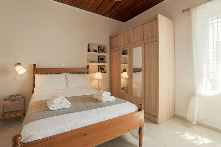 Bedroom 3, Splendid Views from a Cozy Cottage with a Garden Terrace, Attica