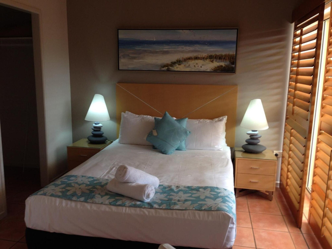 Bedroom 3, at Boathaven Bay Holiday Apartments, Whitsunday