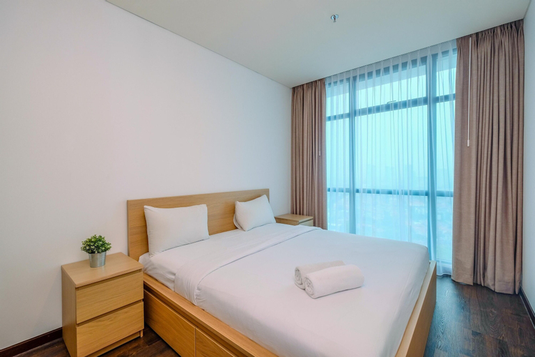 Bedroom 1, Stylish And Cozy 1Br Apartment At Veranda Residence Puri, West Jakarta