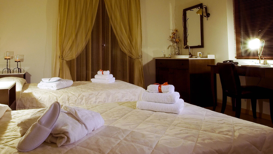 Bedroom 3, Luxurious Panoramic View Villa, Crete