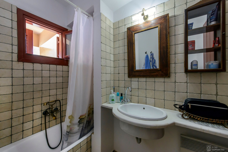 Bathroom, Waveside Sanctuary - Luxurious Seastone Villa, Peloponnese