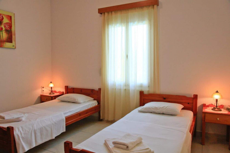 Bedroom 3, Villa Dimitris Large Private Pool Walk to Beach Sea Views A C Wifi Car Not Required Eco-frien - 1923, Crete