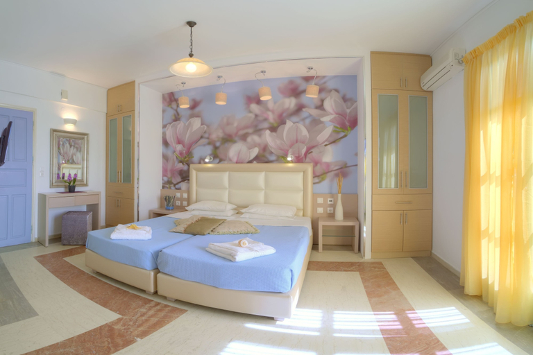Bedroom 5, Pyrgos Beach Hotel Apartments, Crete