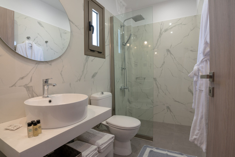 Bathroom 4, Sonio Beach Hotel, Crete