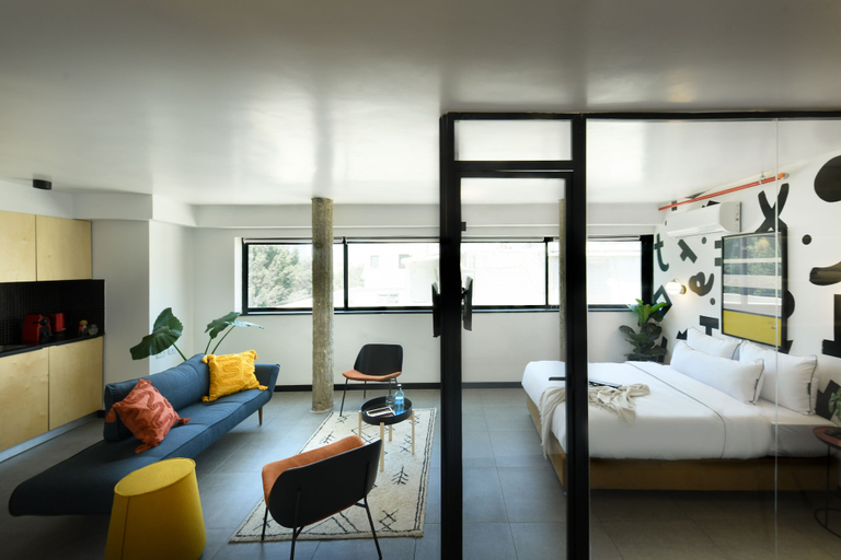 Bedroom 4, Pixel Dizengoff Square - Smart Hotel by Loginn Tel Aviv