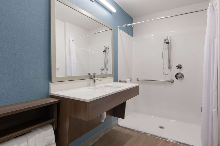 Bathroom 4, WoodSpring Suites Lynchburg VA, Lynchburg