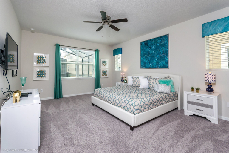 Bedroom 2, 7 BD 5 BH Home Villa at Solara, Osceola