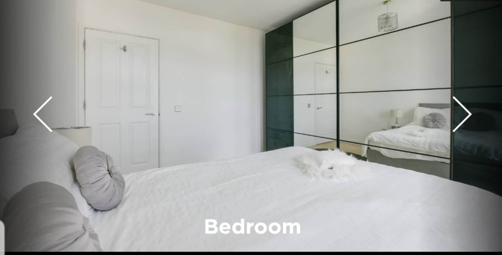 Bedroom 4, Lux 1-bed Apt. With Balcony, London