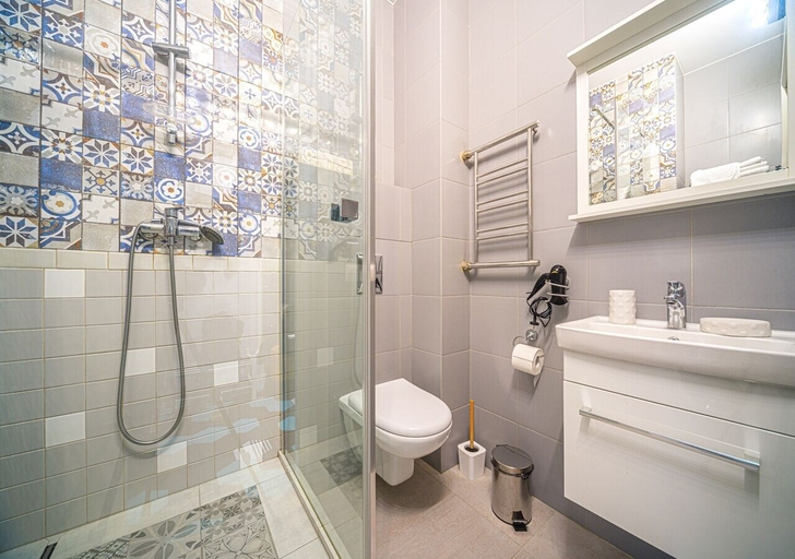 Bathroom 4, Studio Apartment near Elagin Island, Sankt-Peterburg gorsovet