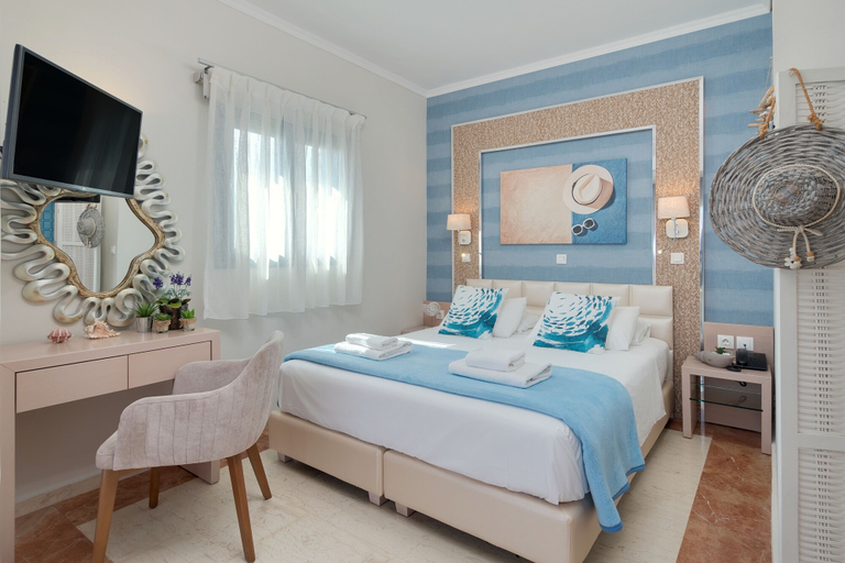 Bedroom 5, Pyrgos Beach Hotel Apartments, Crete