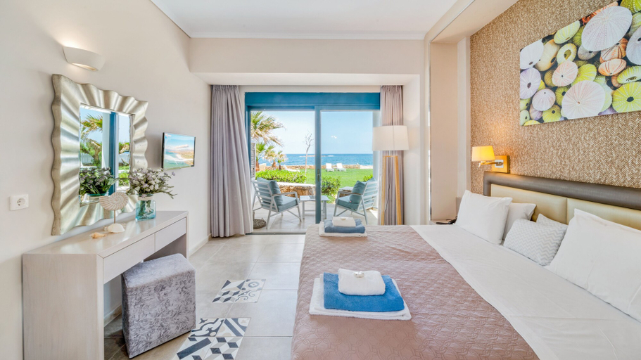 Bedroom 4, Pyrgos Beach Hotel Apartments, Crete