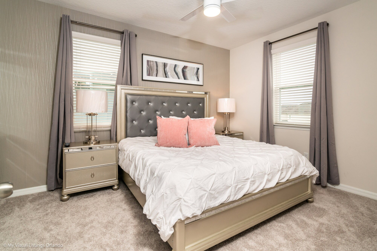 Bedroom 2, 5 BD 4.5 BH With Game Room and Spa, Orange