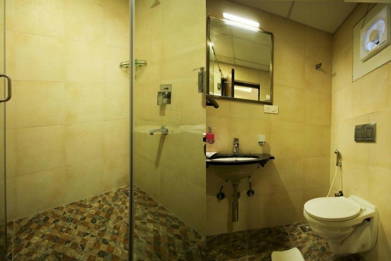 Bathroom 3, Crest Hotel, Bangalore