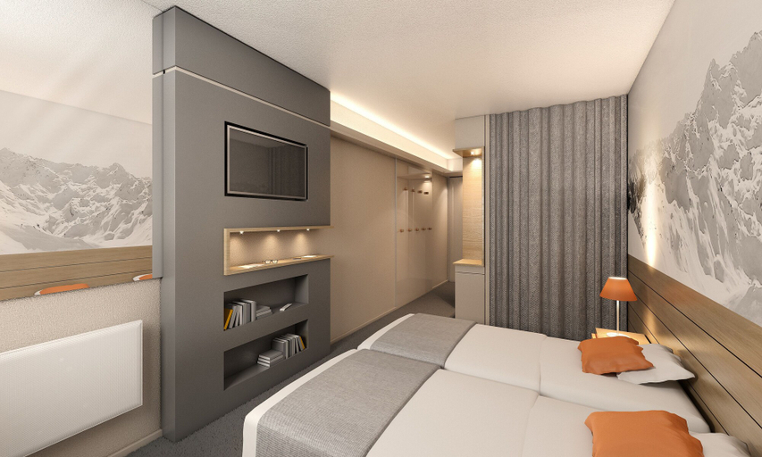 Bedroom 2, Hôtel Club MMV Les Brévières, Savoie