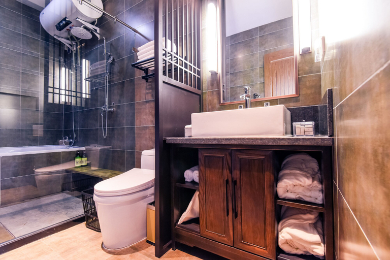 Bathroom 5, Elsewhere Boutique Hotel Inn North Street, Jinzhong