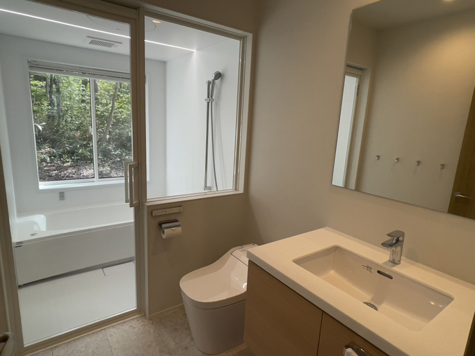 Bathroom 3, Ahiru Chalet, Hakuba