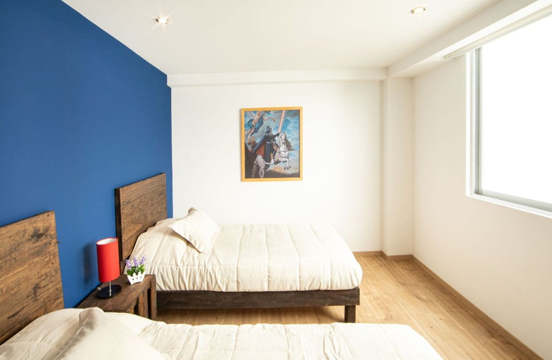 Bedroom, New Park Front Terrace Apt Near Polanco, Tultitlán