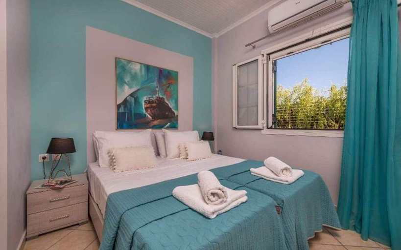 Bedroom 3, Madini Luxury villa with private Heated pool, Ionian Islands