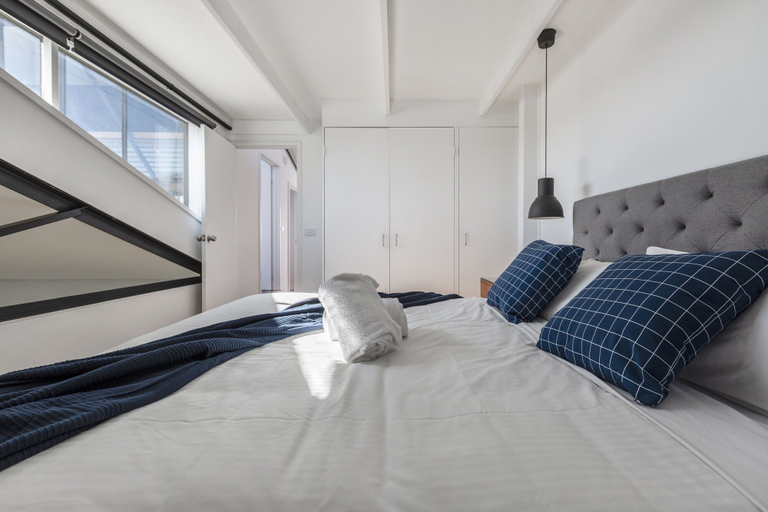 Bedroom 3, StayCentral - Fitzroy Converted Warehouse Penthouse, Melbourne