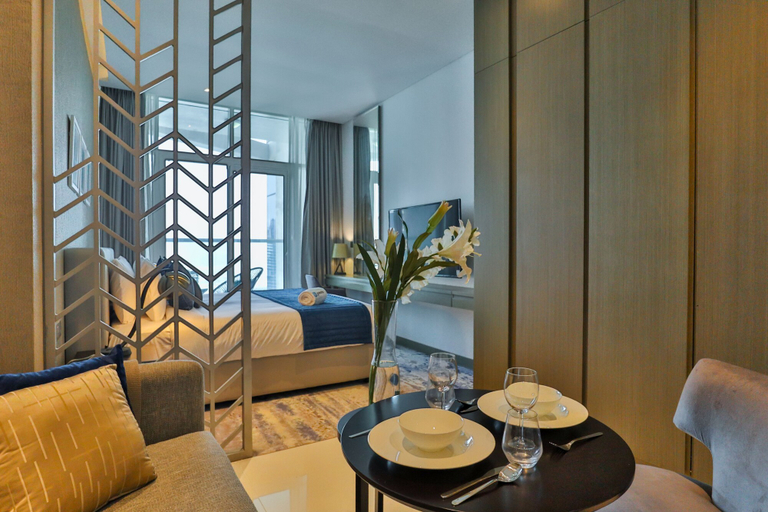 Living area 3, HiGuests - DAMAC Maison Prive Tower A, Dubai
