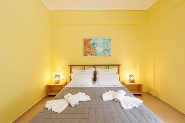 Bedroom 2, Beachfront Villa by Halkidiki Villas, Central Macedonia