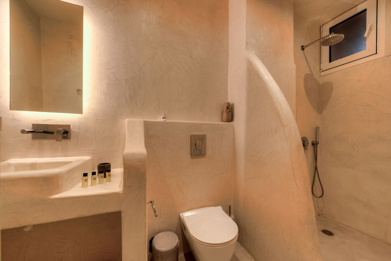 Bathroom 5, The Muse Of Santorini - Hot Tub Suites, South Aegean
