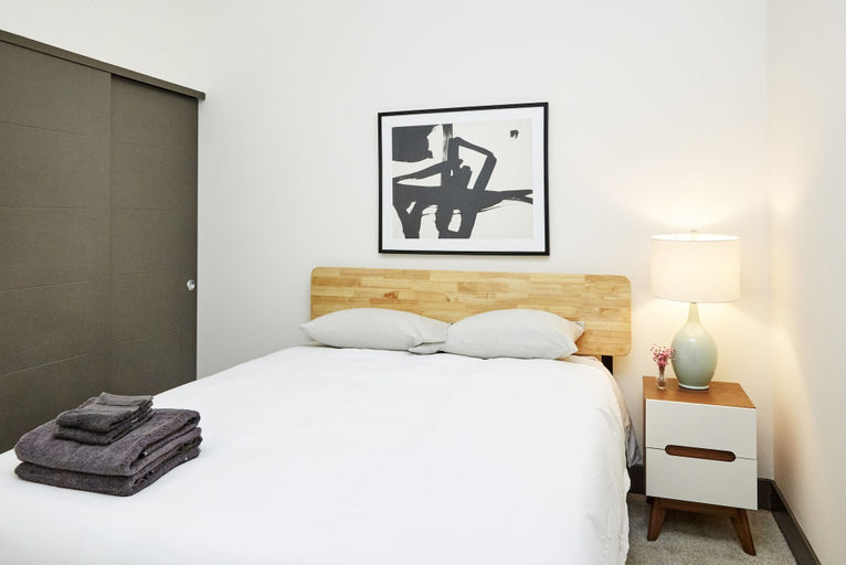 Bedroom 2, Luxury Building 3BR/2BA! Prime Downtown Mass Ave!, Indianapolis