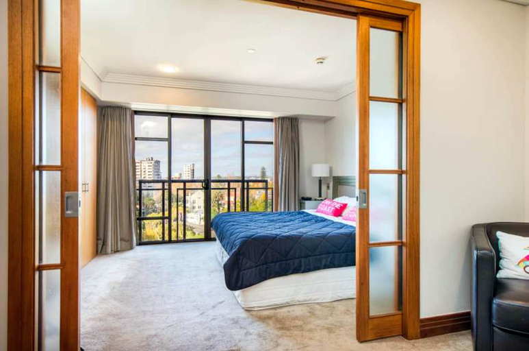 Bedroom 3, Elegant Apartment With City View, Waitakere