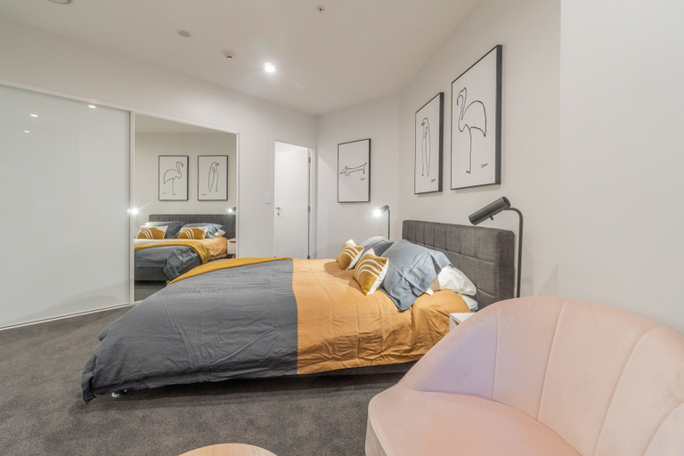Bedroom 3, Premium Brand New Central Apt - Carpark, Waitakere