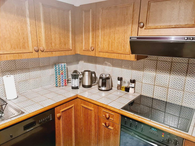 Shared kitchen, Paradise lake view Apartment, Pays-d'Enhaut