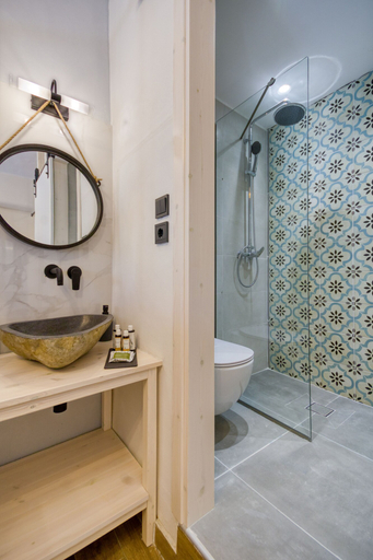 Bathroom 3, Bastion Medieval Deluxe Apartments, South Aegean