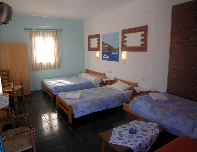 Bedroom 3, Skala Hotel, South Aegean