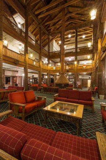 Public Area, Many Glacier Hotel, Glacier