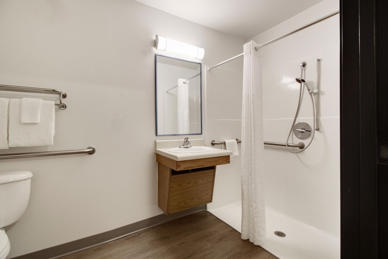 Bathroom 5, WoodSpring Suites Houston Baytown, Houston