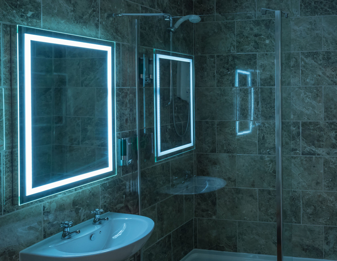 Bathroom 4, The Old Hall Hotel, Derbyshire